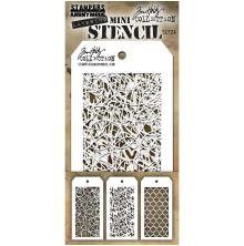 Tim Holtz Mini Layered Stencil Set 3/Pkg - Set 24