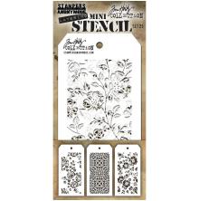 Tim Holtz Mini Layered Stencil Set 3/Pkg - Set 25