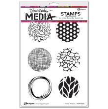 Dina Wakley Media Cling Stamps 6X9 - Circle Patterns