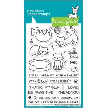 Lawn Fawn Clear Stamps 4X6 - Meow You Doin LF1315