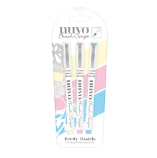 Tonic Studios Nuvo Brush Script Pens 3/Pkg – Pretty Pastels 112N