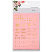 Webster´s Pages Color Crush Planner Foil Embossed Stickers - Pink UTGÅENDEWords