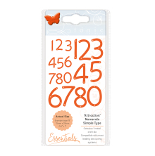 Tonic Studios Essentials Simple Type Dies - Attraction Numerals 1683E