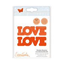 Tonic Studios Mandala Moments  Love Stamp &amp; Die Set 1542E