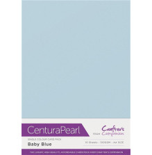 Crafters Companion Centura Pearl Card Pack A4 10/Pkg - Baby Blue