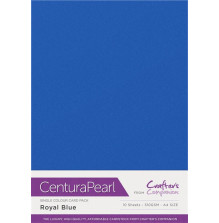 Crafters Companion Centura Pearl Card Pack A4 10/Pkg - Royal Blue