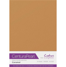 Crafters Companion Centura Pearl Card Pack A4 10/Pkg - Caramel