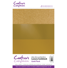 Crafters Companion Luxury Cardstock Pack A4 30/Pkg - Gold