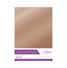 Crafters Companion Centura Metallic Card Pack A4 10/Pkg - Bronze