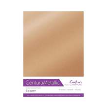Crafters Companion Centura Metallic Card Pack A4 10/Pkg - Copper