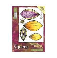 Sheena Douglass Create a Flower A6 Rubber Stamp - Pointed Petals UTGENDE