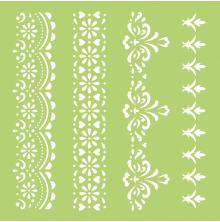 Kaisercraft Designer Template 6X6 - Lace Borders