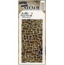 Tim Holtz Layered Stencil 4.125X8.5 - Stone THS086