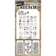 Tim Holtz Mini Layered Stencil Set 3/Pkg - Set 29