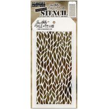 Tim Holtz Layered Stencil 4.125X8.5 - Leafy THS078