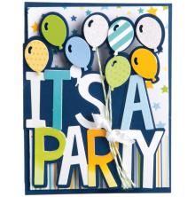 Sizzix Framelits Drop-Ins Dies 6/Pkg - Its A Party Card