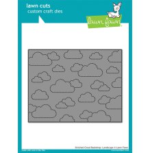 Lawn Fawn Dies - Stitched Cloud Backdrop: Landscape LF1423