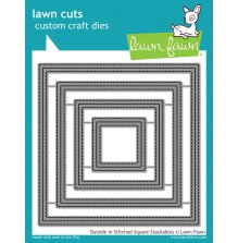 Lawn Fawn Dies - Outside In Stitched Square Stackables LF1443