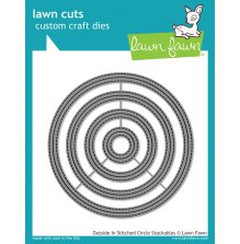 Lawn Fawn Dies - Outside In Stitched Circle Stackables LF1441