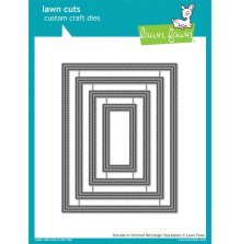 Lawn Fawn Dies - Outside In Stitched Rectangle Stackables LF1442