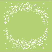 Kaisercraft Designer Template 6X6 - Floral Wreath