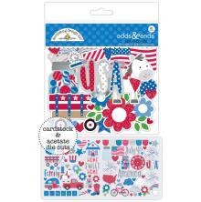 Doodlebug Odds &amp; Ends Die-Cuts - Yankee Doodle UTGENDE