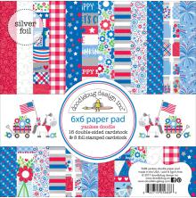 Doodlebug Paper Pad 6X6 24/Pkg - Yankee Doodle UTGENDE