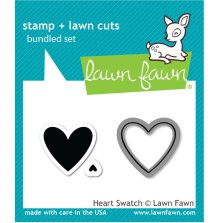 Lawn Fawn Stamp &amp; Die Set - Heart Swatch LF1314