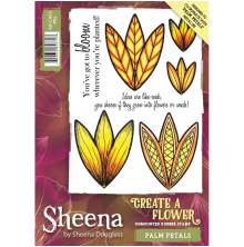 Sheena Douglass Create a Flower A6 Rubber Stamp - Palm Petals UTGÅENDE