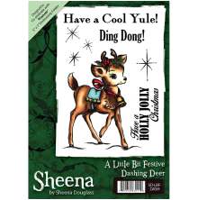 Sheena Douglass A6 Unmounted Rubber Stamp - Dashing Deer UTGENDE