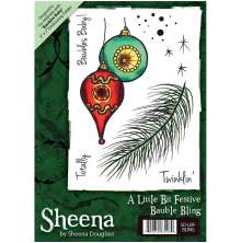 Sheena Douglass A6 Unmounted Rubber Stamp - Bauble Bling UTGENDE