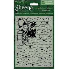 Sheena Douglass Christmas 5x7 Embossing Folder - Its Christmas Scotty UTGENDE