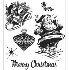 Tim Holtz Cling Stamps 7X8.5 - Christmas Memories CMS118