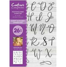 Spectrum Noir Clear Stamp A5 - Script Alphabet Uppercase