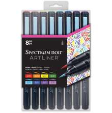 Spectrum Noir Artliner 8pk Brush - Bright