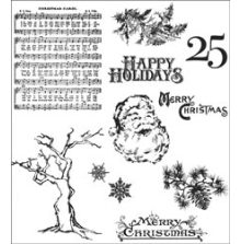 Tim Holtz Cling Stamps 7X8.5 - Mini Holidays 3 CMS114