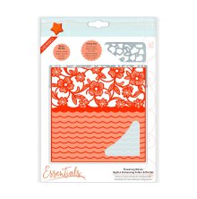 Tonic Studios Essentials Idyllics Embossingfolder &amp; Die Set - Flowering Waves