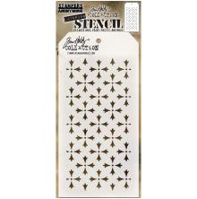 Tim Holtz Layered Stencil 4.125X8.5 - Crossed THS090