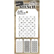 Tim Holtz Mini Layered Stencil Set 3/Pkg - Set 30