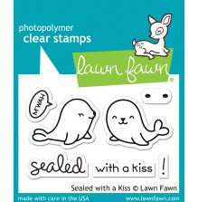 Lawn Fawn Clear Stamps 2X3 - Sealed With A Kiss LF1290