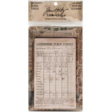 Tim Holtz Idea-0logy Bookboard Baseboards 4/Pkg - Salvaged