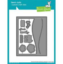 Lawn Fawn Dies - Stitched Hillside Backdrop Landscape LF1502