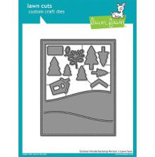 Lawn Fawn Dies - Stitched Hillside Backdrop Portrait LF1503