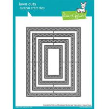Lawn Fawn Dies - Outside In Stitched Scalloped Rectangle LF1505