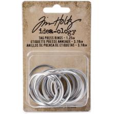 Tim Holtz Idea-0logy Tag Press Rings 3.18cm 15/Pkg