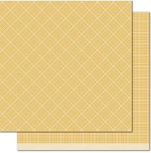 Lawn Fawn Perfectly Plaid Chill Cardstock 12X12 - Mellow Yellow UTGÅENDE