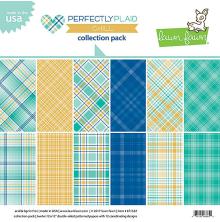 Lawn Fawn Collection Pack 12X12 - Perfectly Plaid Chill