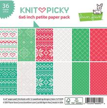Lawn Fawn Petite Paper Pack 6X6 - Knit Picky
