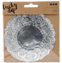 Kaisercraft Lucky Dip Foil Doilies Round 10/Pkg - Silver