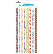 Paper House Life Organized Rice Paper Border Stickers - Free Spirit